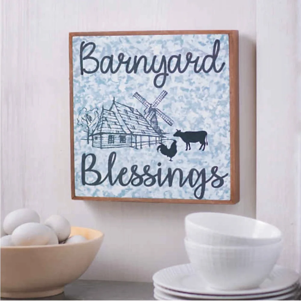 Barnyard Blessings Wall Sign